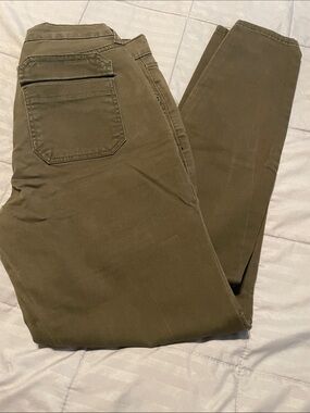 William Rast Olive Utility Zip-Pocket Pants